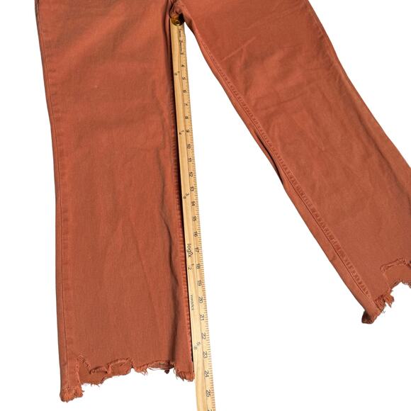 Free People We The Free Maggie Button Fly Distressed Hem Jeans - Picture 7 of 8